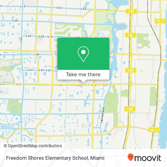 Freedom Shores Elementary School map
