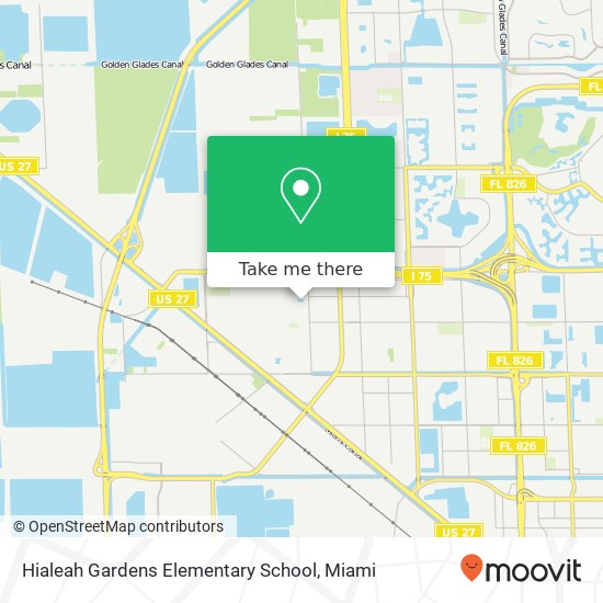 Mapa de Hialeah Gardens Elementary School