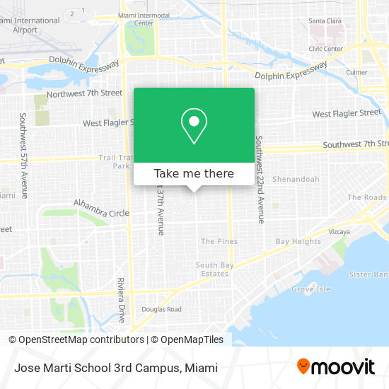 Mapa de Jose Marti School 3rd Campus