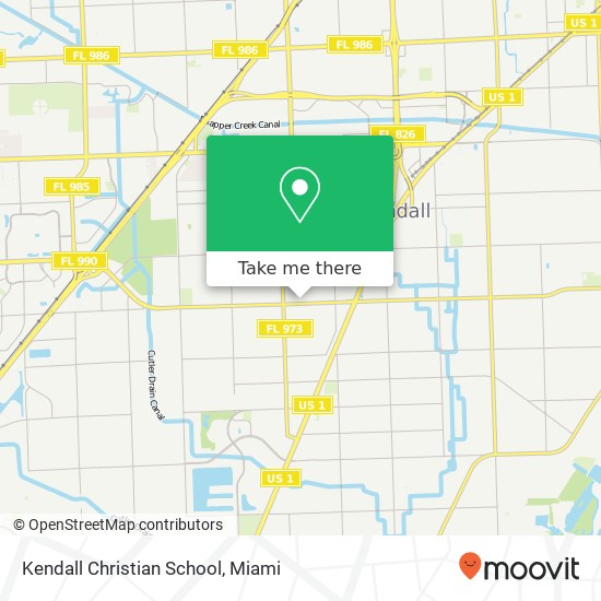 Kendall Christian School map