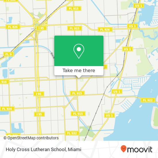 Holy Cross Lutheran School map