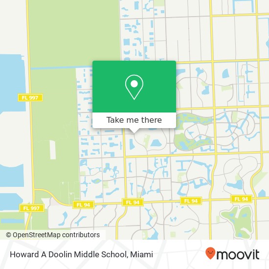 Howard A Doolin Middle School map