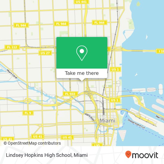 Mapa de Lindsey Hopkins High School