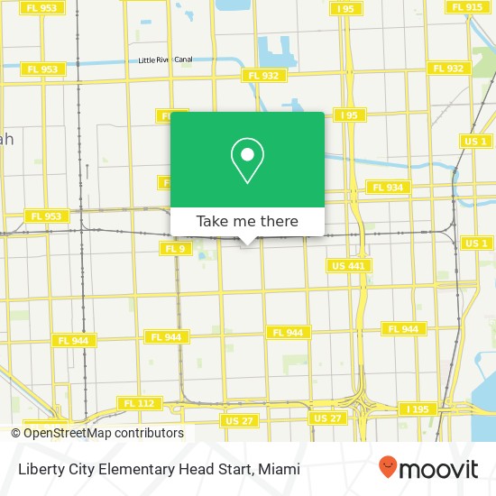 Mapa de Liberty City Elementary Head Start