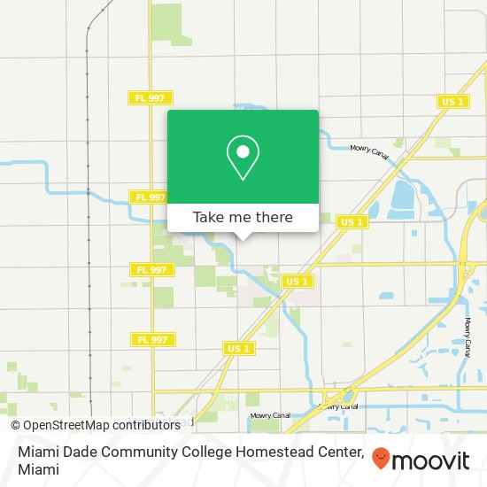 Miami Dade Community College Homestead Center map