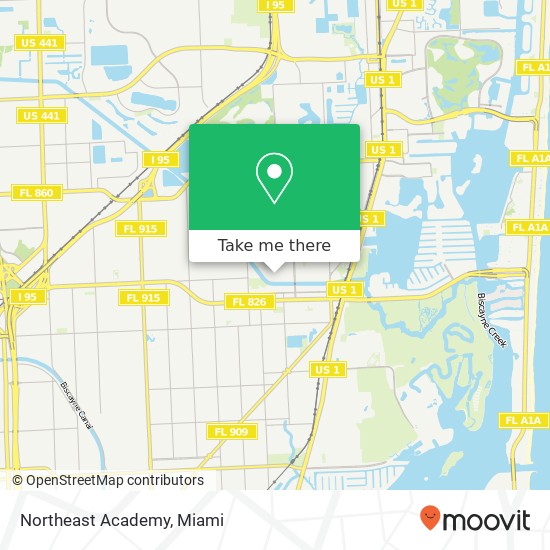 Northeast Academy map