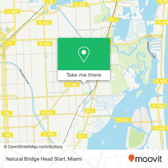 Mapa de Natural Bridge Head Start
