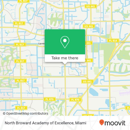 Mapa de North Broward Academy of Excellence