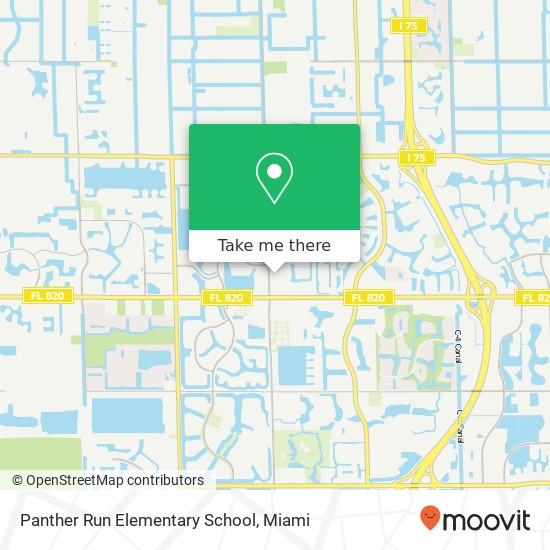 Panther Run Elementary School map