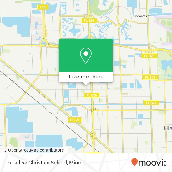 Paradise Christian School map