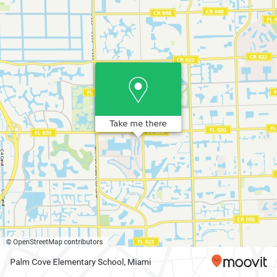 Palm Cove Elementary School map