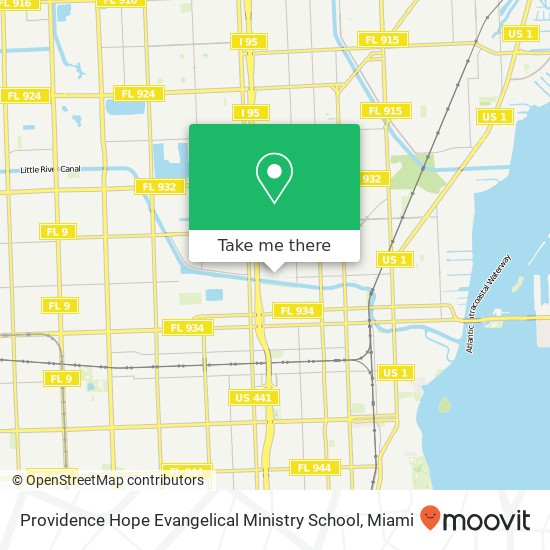 Mapa de Providence Hope Evangelical Ministry School