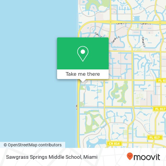 Mapa de Sawgrass Springs Middle School