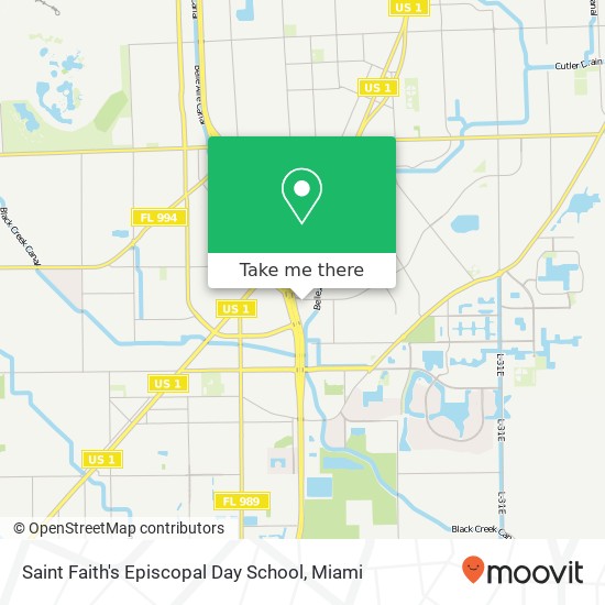 Mapa de Saint Faith's Episcopal Day School