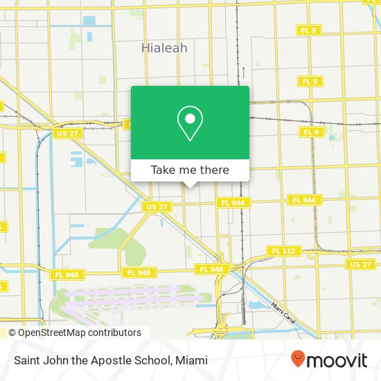 Saint John the Apostle School map