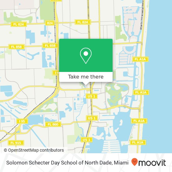 Solomon Schecter Day School of North Dade map