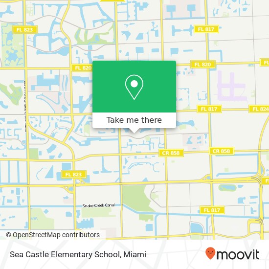 Sea Castle Elementary School map