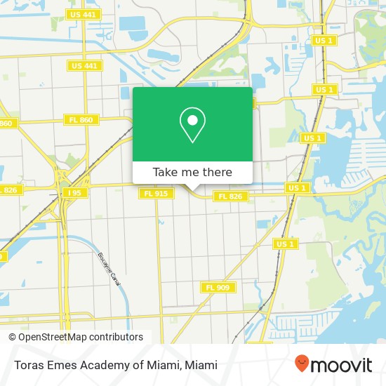 Mapa de Toras Emes Academy of Miami