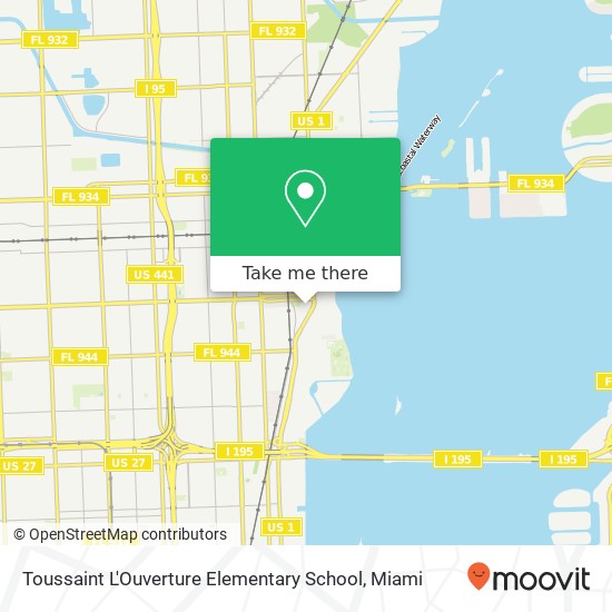 Toussaint L'Ouverture Elementary School map