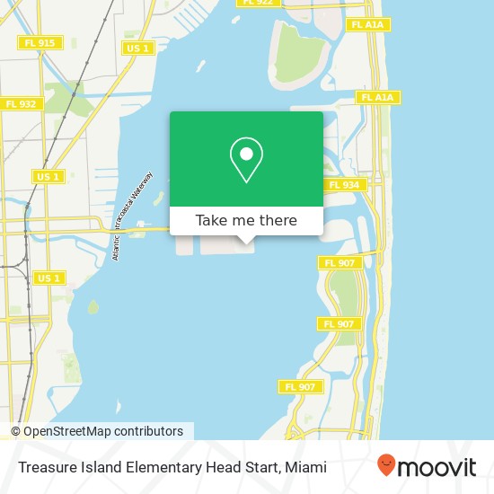 Mapa de Treasure Island Elementary Head Start