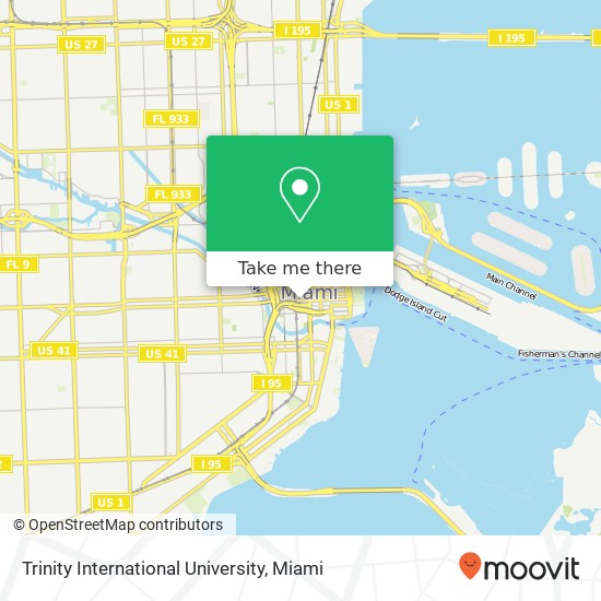 Trinity International University map