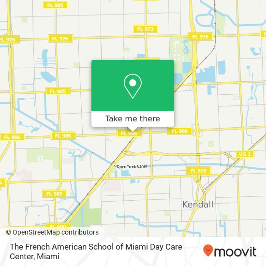 Mapa de The French American School of Miami Day Care Center