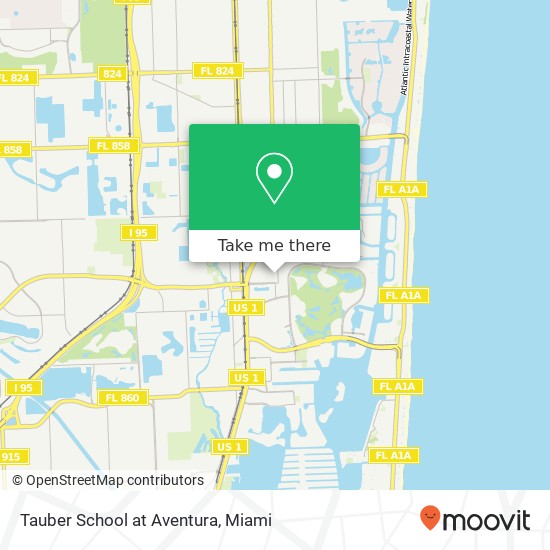 Mapa de Tauber School at Aventura