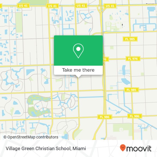 Village Green Christian School map