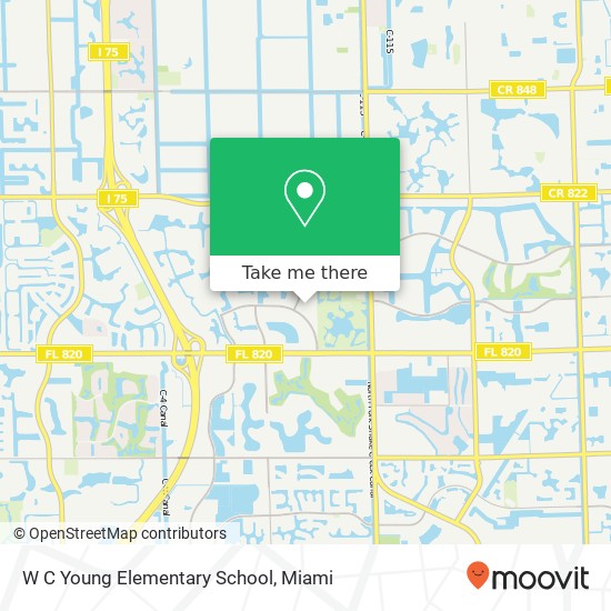 W C Young Elementary School map