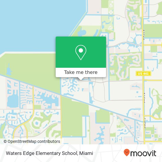 Waters Edge Elementary School map