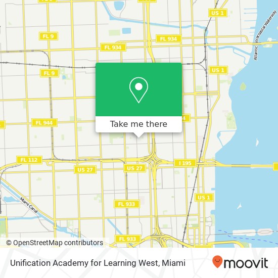 Unification Academy for Learning West map