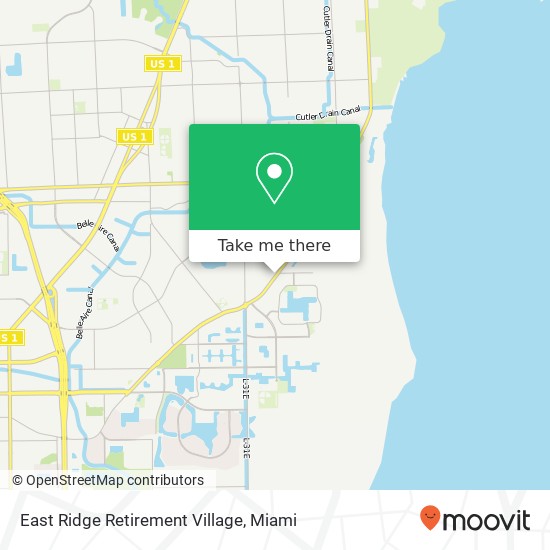 East Ridge Retirement Village map