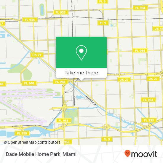 Dade Mobile Home Park map