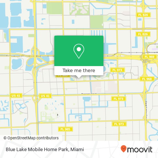 Blue Lake Mobile Home Park map