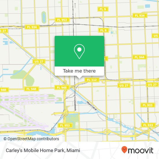 Carley's Mobile Home Park map