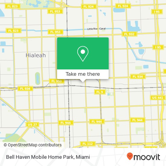 Mapa de Bell Haven Mobile Home Park