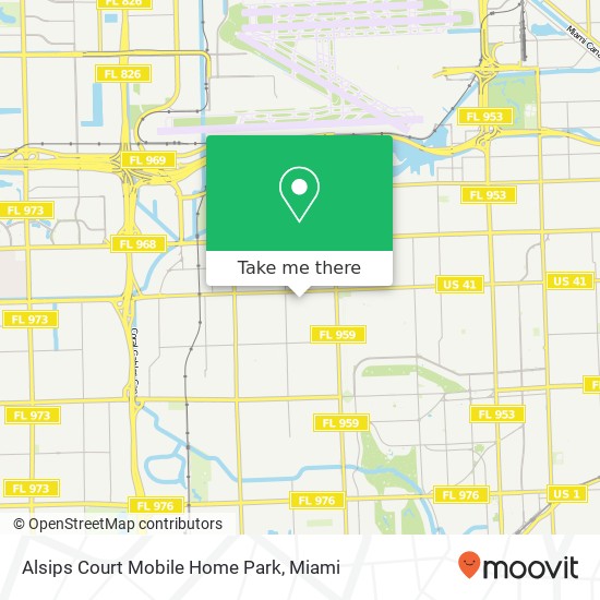 Mapa de Alsips Court Mobile Home Park