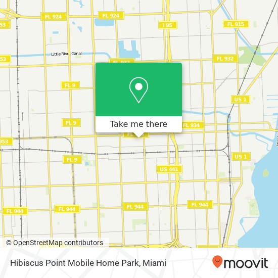 Hibiscus Point Mobile Home Park map