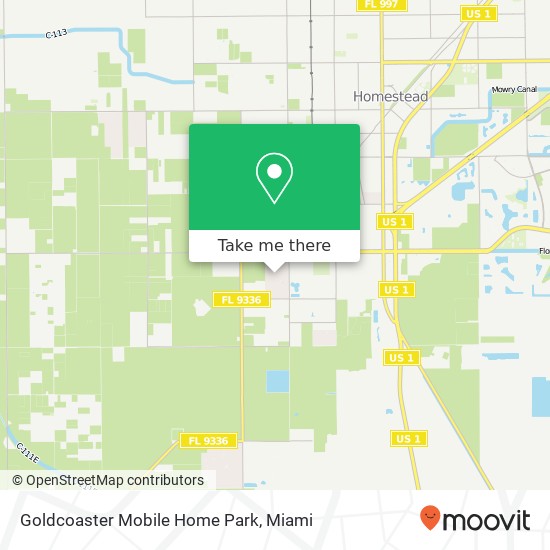Goldcoaster Mobile Home Park map