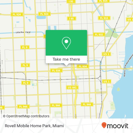 Rovell Mobile Home Park map