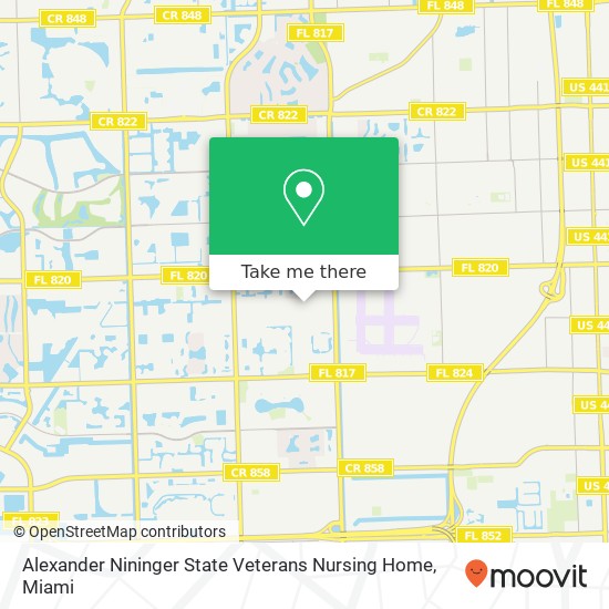 Alexander Nininger State Veterans Nursing Home map