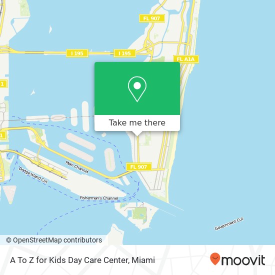 A To Z for Kids Day Care Center map