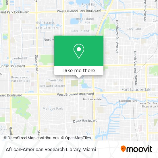 African-American Research Library map