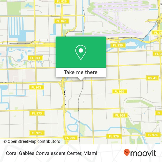 Coral Gables Convalescent Center map