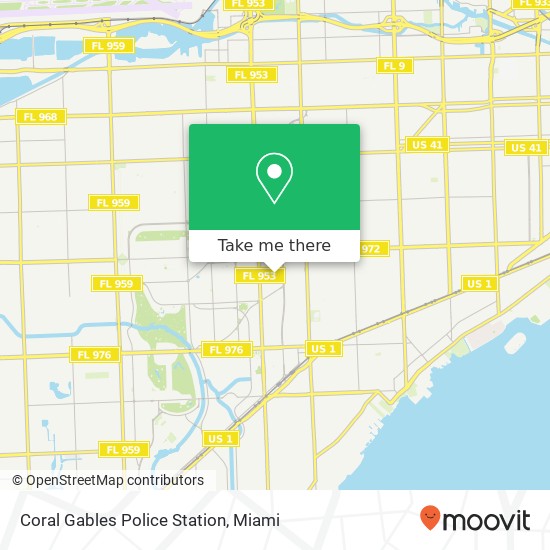 Coral Gables Police Station map