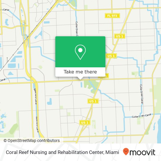 Coral Reef Nursing and Rehabilitation Center map