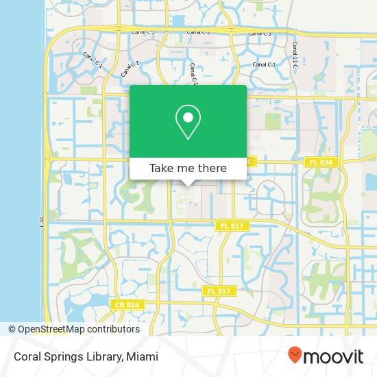 Mapa de Coral Springs Library