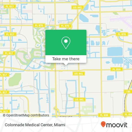 Colonnade Medical Center map