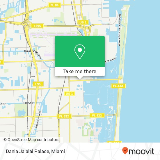 Dania Jaialai Palace map