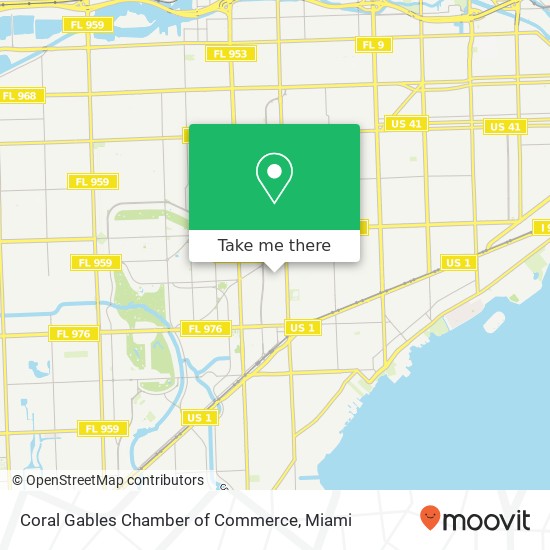 Mapa de Coral Gables Chamber of Commerce